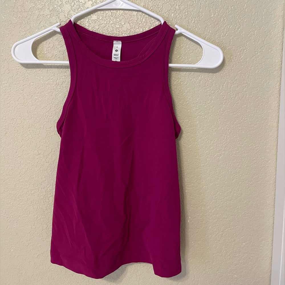 Lululemon Align Waist-Length Racerback Tank Top
Magenta Purple